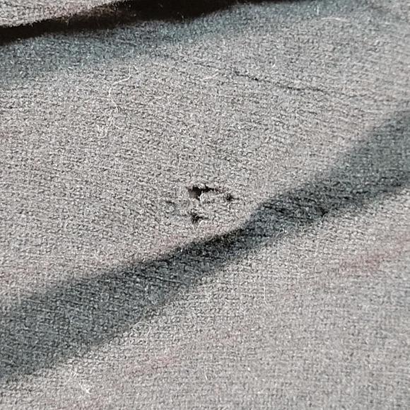 Vintage 1960s Black Embroidered Beaded Lined Wool Cardigan Women Sz 42 EU/XL US - Picture 10 of 11